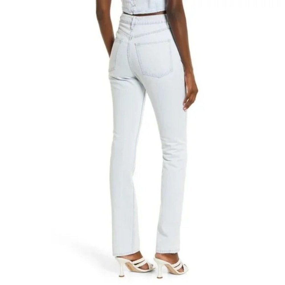 NWT WeWoreWhat The Icon High Waisted Light Wash Bootcut Jean - Picture 1 of 11